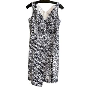 Amy Matto New York Confetti V-Neck Sleeveless Dress, Size 4  NWT $365